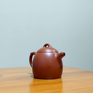 宜興紫砂朱泥壺小品秦權壺90cc