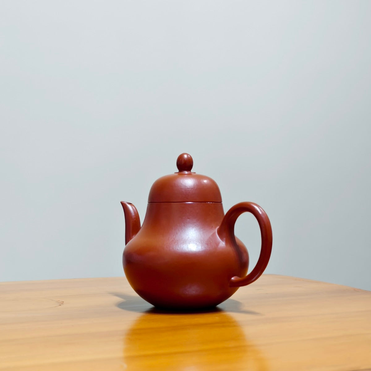 宜興紫砂壺朱泥思亭壺150CC