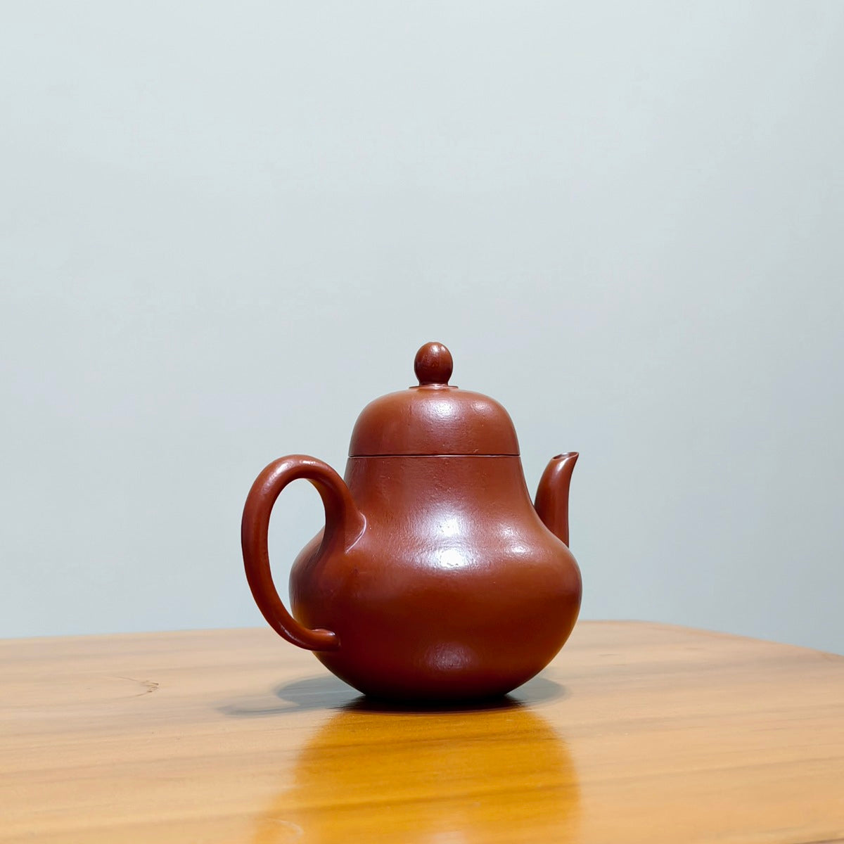 宜興紫砂壺朱泥思亭壺150CC