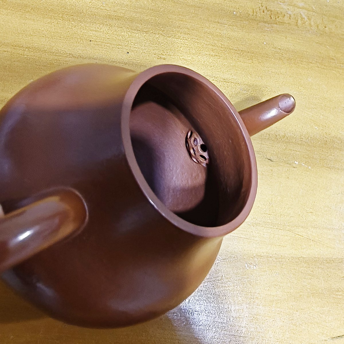 宜興紫砂壺朱泥思亭壺150CC