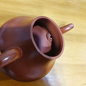 宜興紫砂壺朱泥思亭壺150CC
