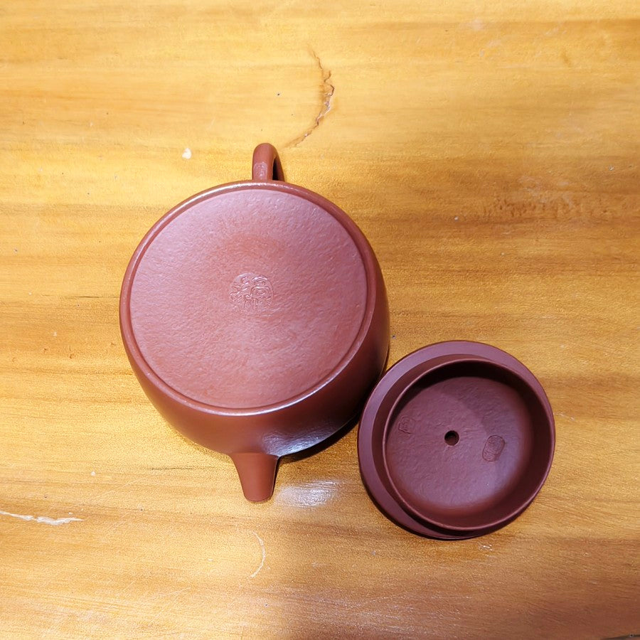 經典宜興紫砂壺小煤窯朱泥德鐘壺150CC