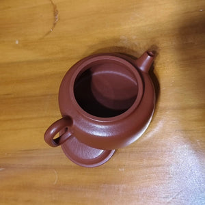 經典宜興紫砂壺小煤窯朱泥德鐘壺150CC