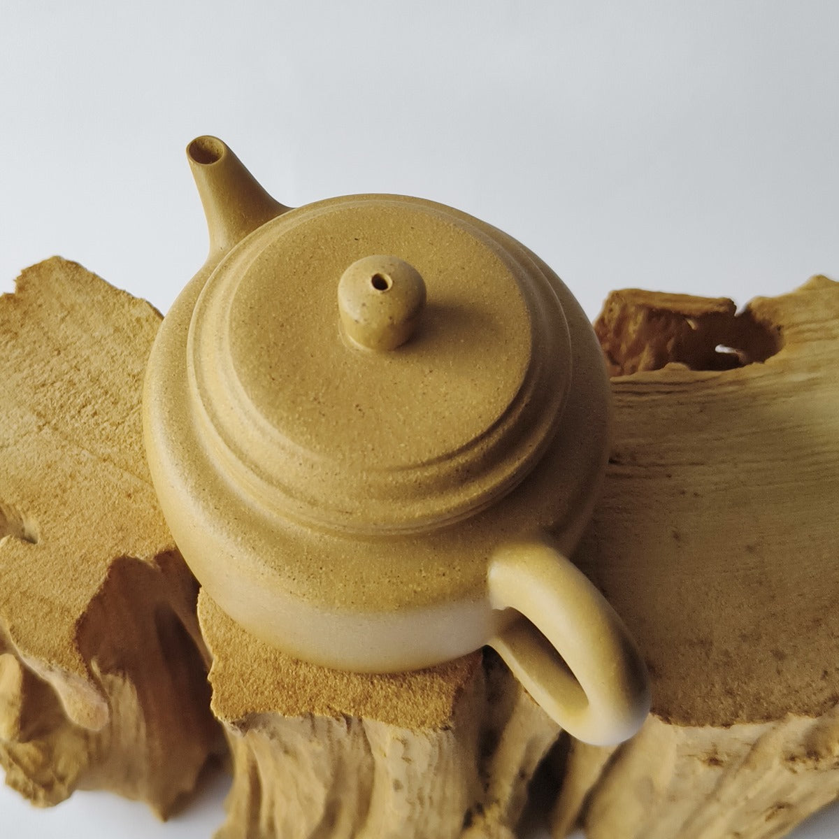 宜興紫砂泡茶壺經典原礦黃金段泥劍流德鐘壺容量150CC容量適中適合沖泡