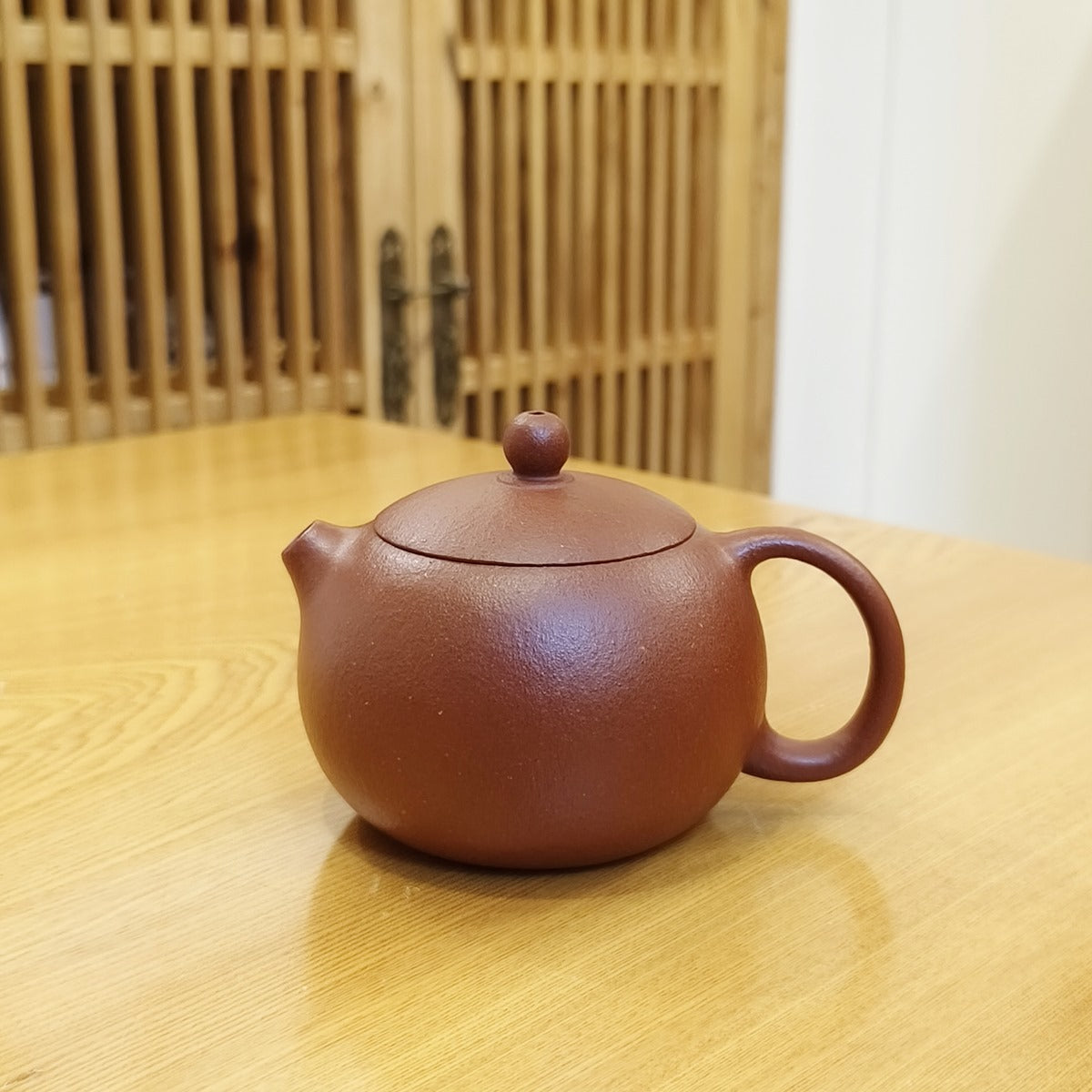 宜興紫砂壺全手工紅降坡泥西施壺210CC