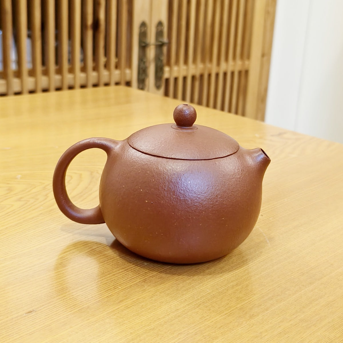 全手工製作的紫砂壺宜興紅降坡泥西施壺210CC優質原礦茶壺– 嵐雲茶業