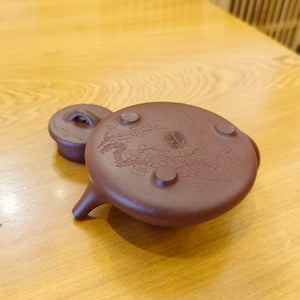 宜興紫砂壺全手工底槽青子冶石瓢壺220CC