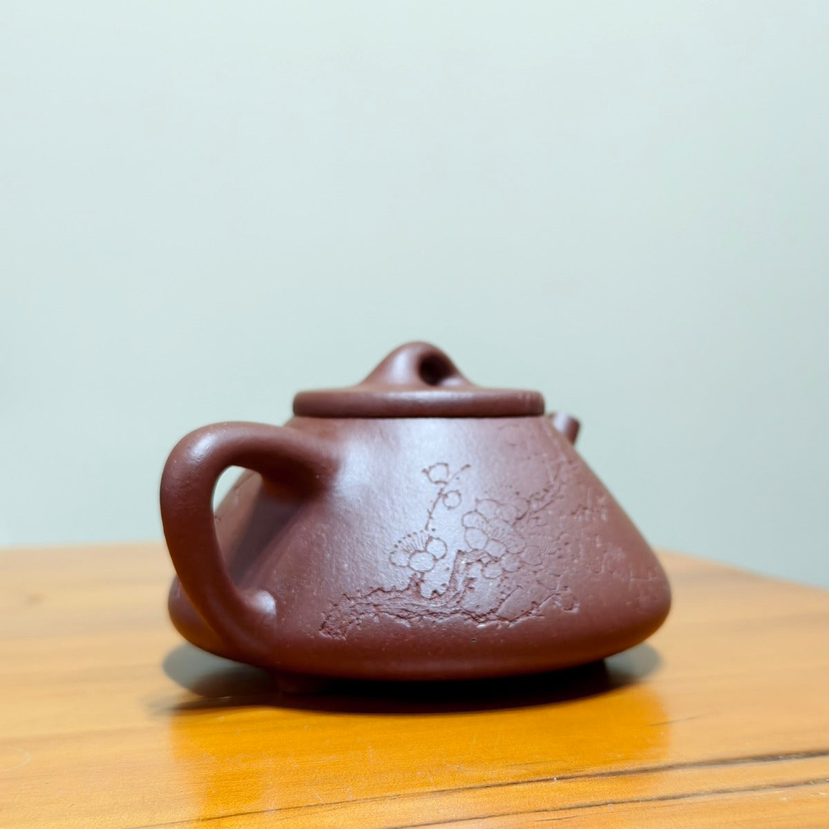 宜興紫砂壺全手工底槽青子冶石瓢壺220CC