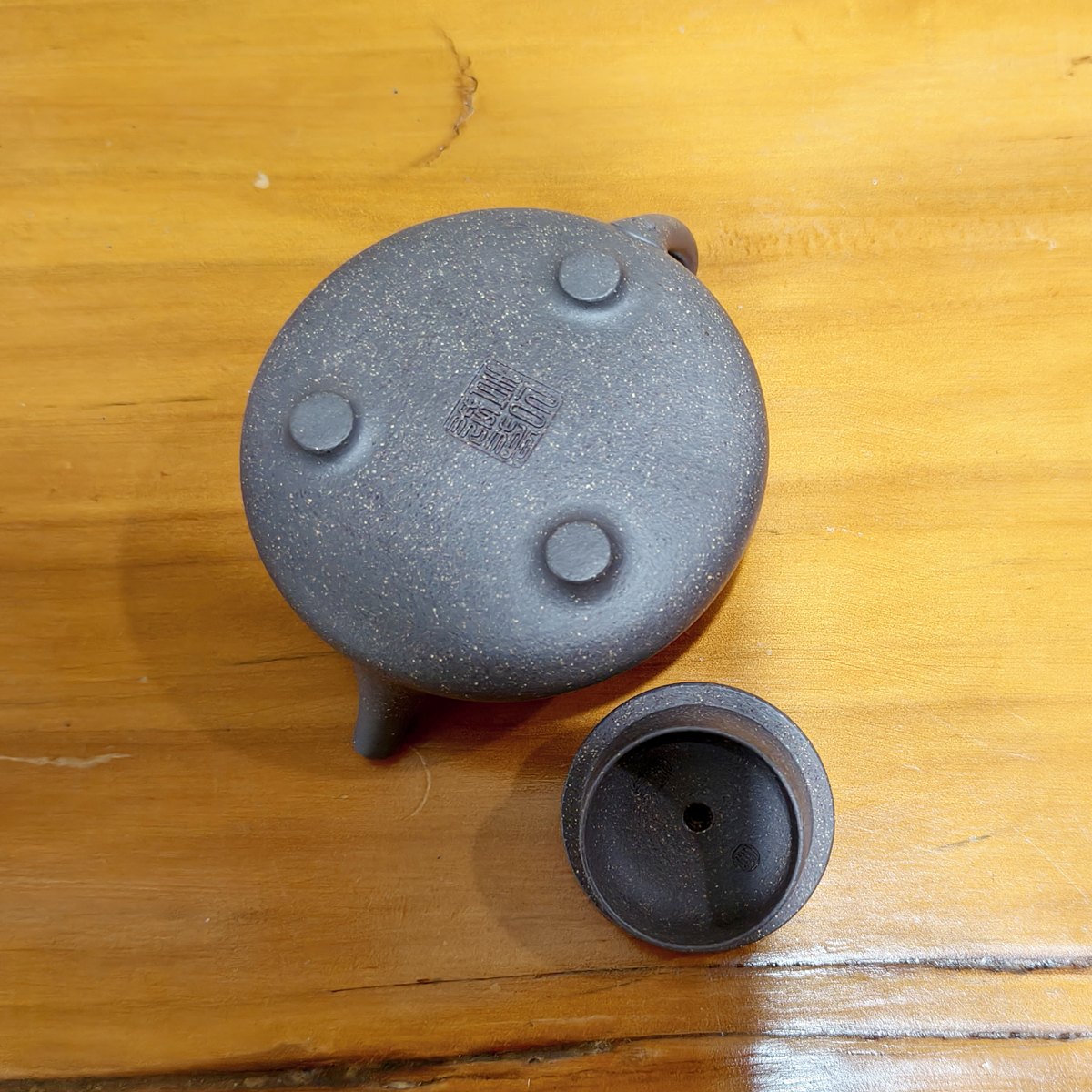 宜興紫砂壺全手工天青泥子冶石瓢壺