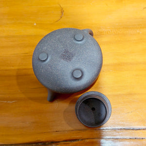 宜興紫砂壺全手工天青泥子冶石瓢壺