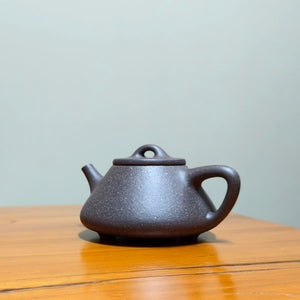 宜興紫砂壺全手工天青泥子冶石瓢壺200CC 