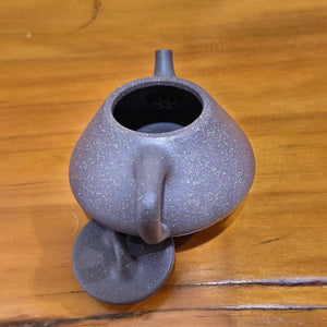 宜興紫砂壺全手工天青泥子冶石瓢壺