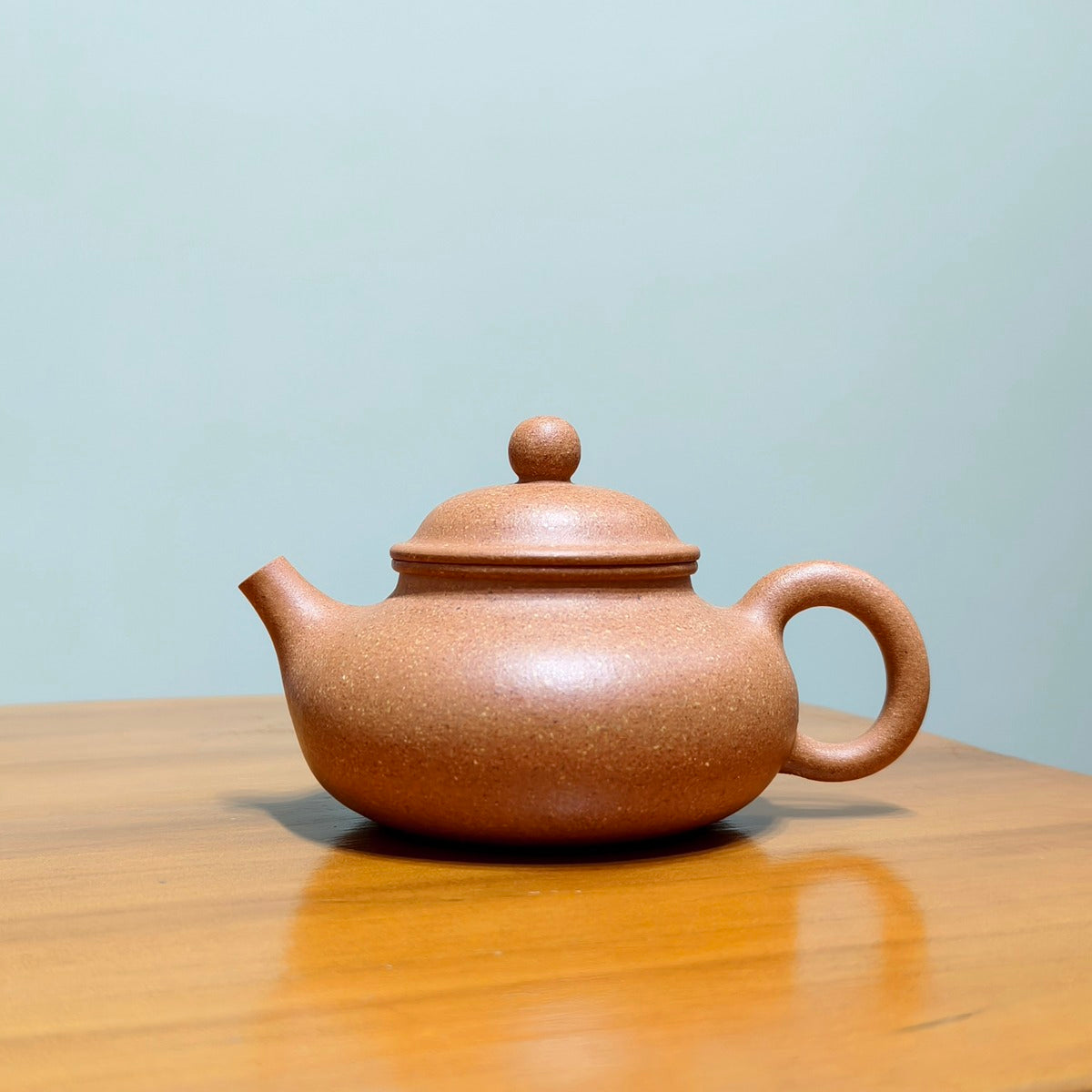 宜興紫砂全手工黃金段泥容天壺150cc 