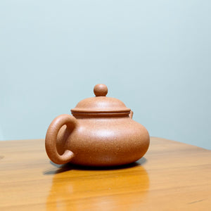 宜興紫砂壺全手工黃金段泥容天150cc 