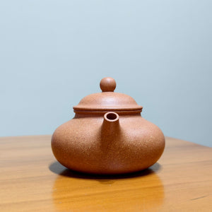 宜興紫砂壺全手工黃金段泥容天150cc 