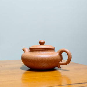 宜興紫砂壺全手工原礦黃金段泥仿古壺180cc
