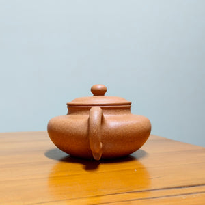 宜興紫砂壺全手工原礦黃金段泥仿古壺180cc