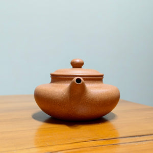 全手工宜興紫砂壺黃金段泥仿古壺180cc原礦無酸洗