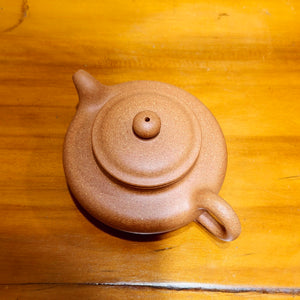 全手工宜興紫砂壺黃金段泥仿古壺180cc原礦無酸洗