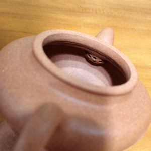 全手工宜興紫砂壺黃金段泥仿古壺180cc原礦無酸洗內推球孔出水