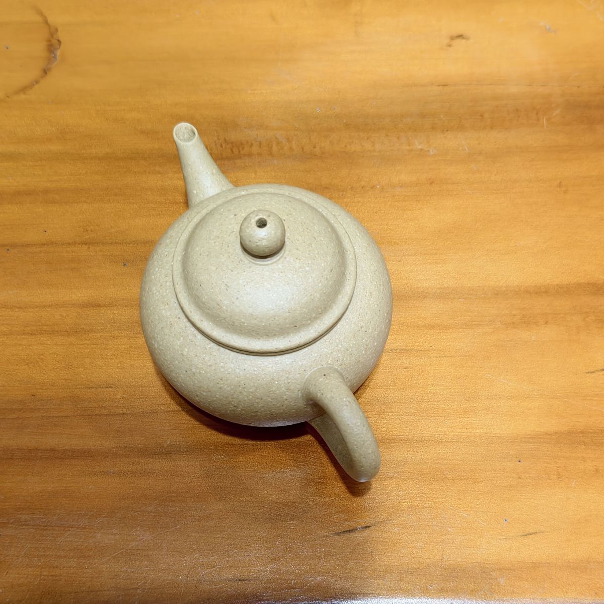 紫砂壺宜興全手工梨皮綠泥水平壺110cc