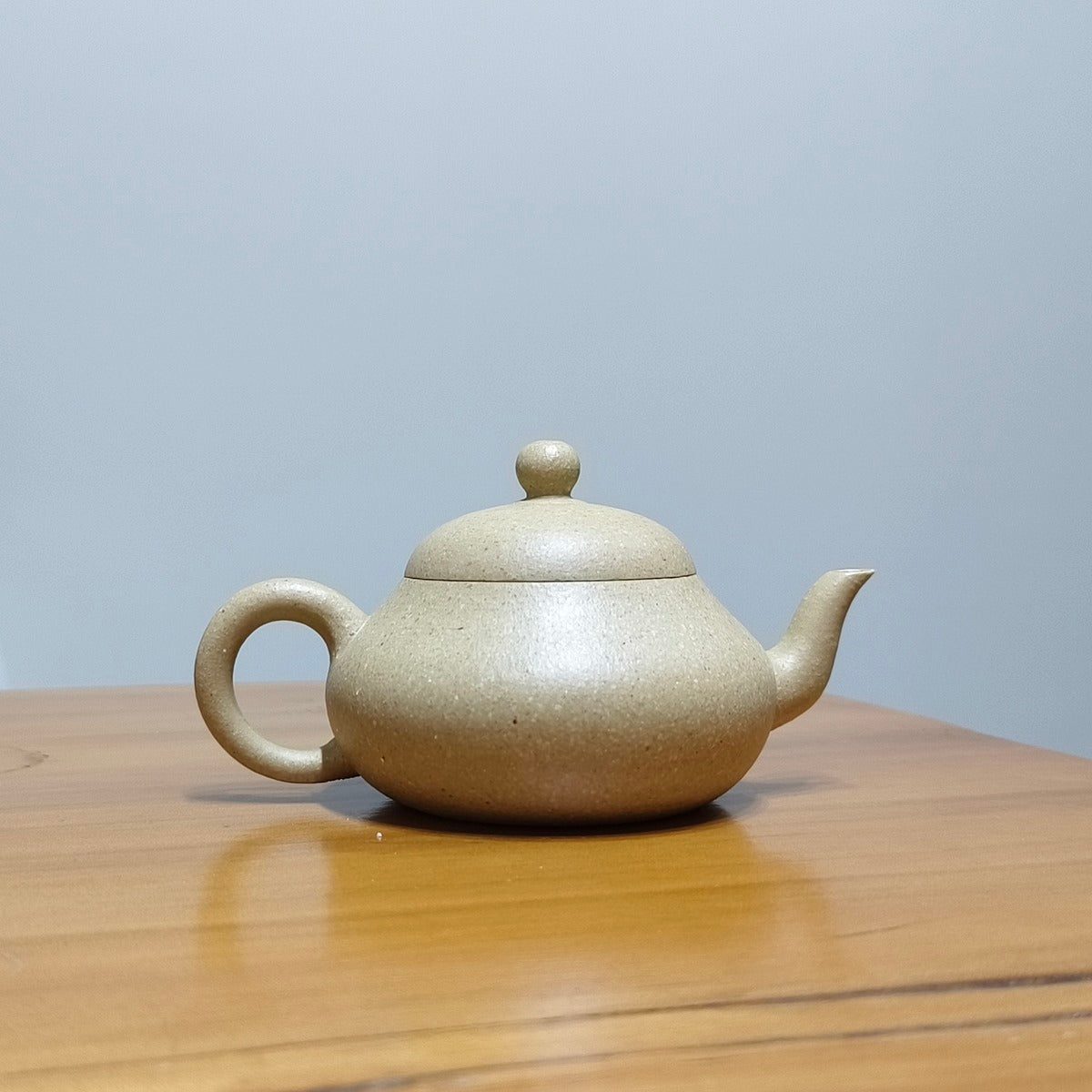 全手工紫砂壺宜興大水潭梨皮綠泥梨形壺150cc 