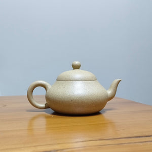 全手工紫砂壺宜興大水潭梨皮綠泥梨形壺150cc 