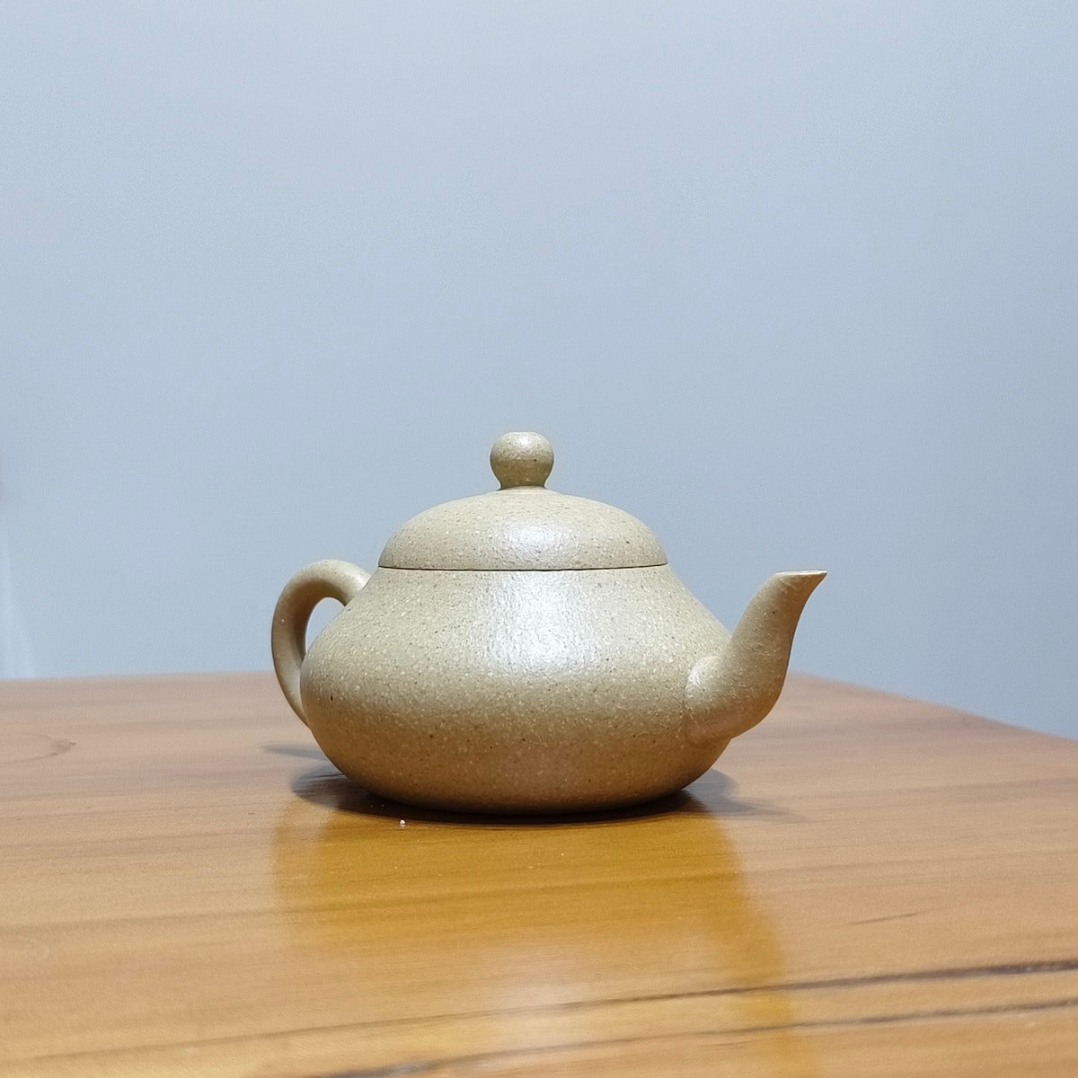 宜興全手工紫砂壺大水潭梨皮綠泥梨形壺150cc 