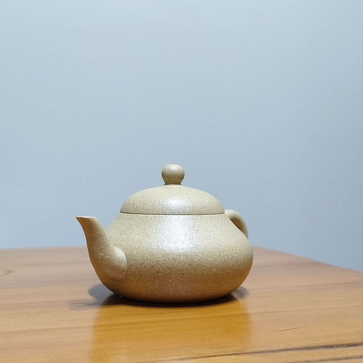 宜興全手工紫砂壺大水潭梨皮綠泥梨形壺150cc 