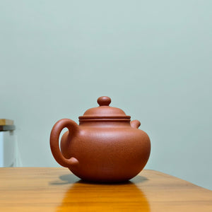 宜興紫砂壺全手工大紅泥蓮子壺250CC