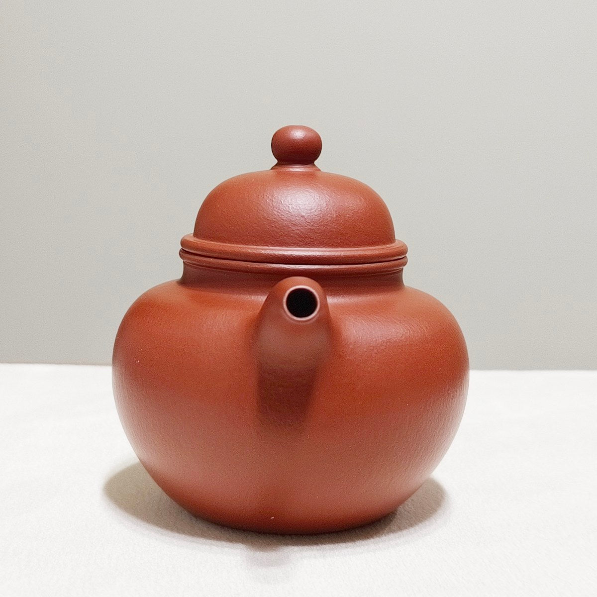 宜興紫砂壺全手工朱泥掇球壺200cc