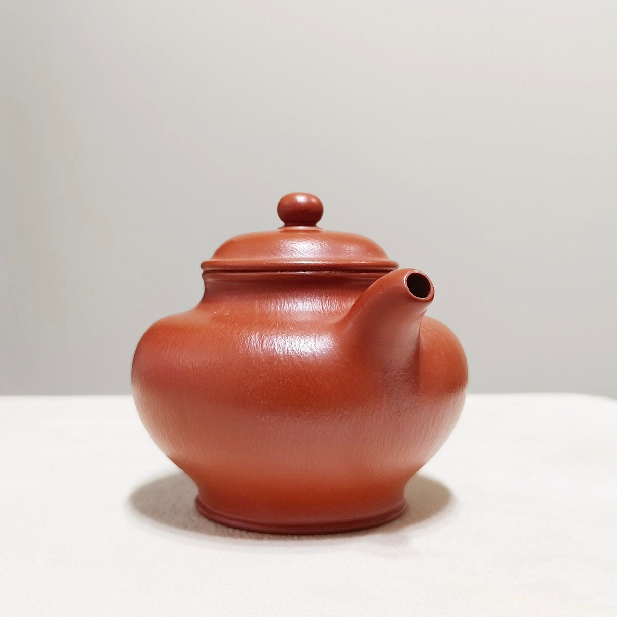 宜興紫砂壺全手工朱泥掇只壺160cc