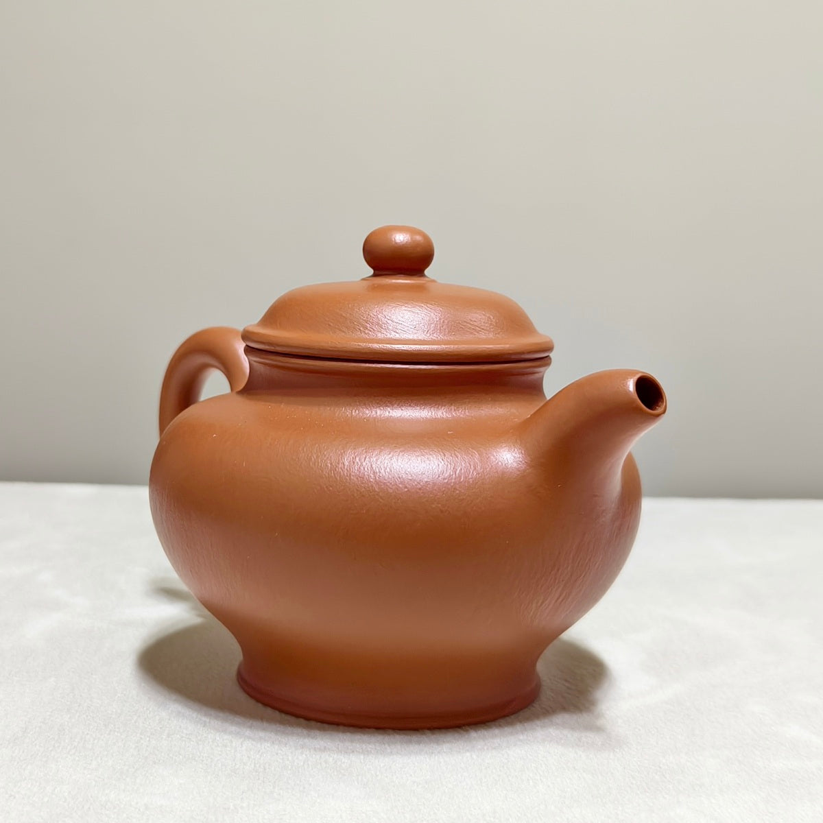 宜興紫砂壺全手工朱泥掇只壺160cc