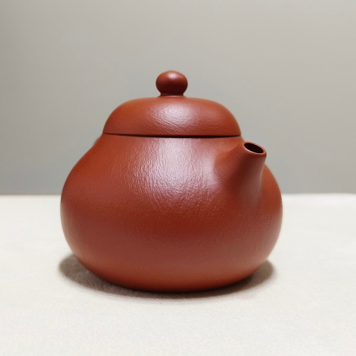 宜興紫砂壺全手工朱泥文旦壺150cc