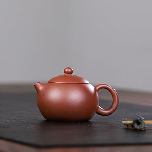 宜興紫砂壺紫泥西施一壺四杯茶具禮盒套裝