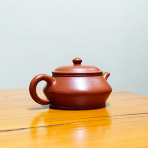 宜興原礦朱泥紫砂壺曼殊壺120CC