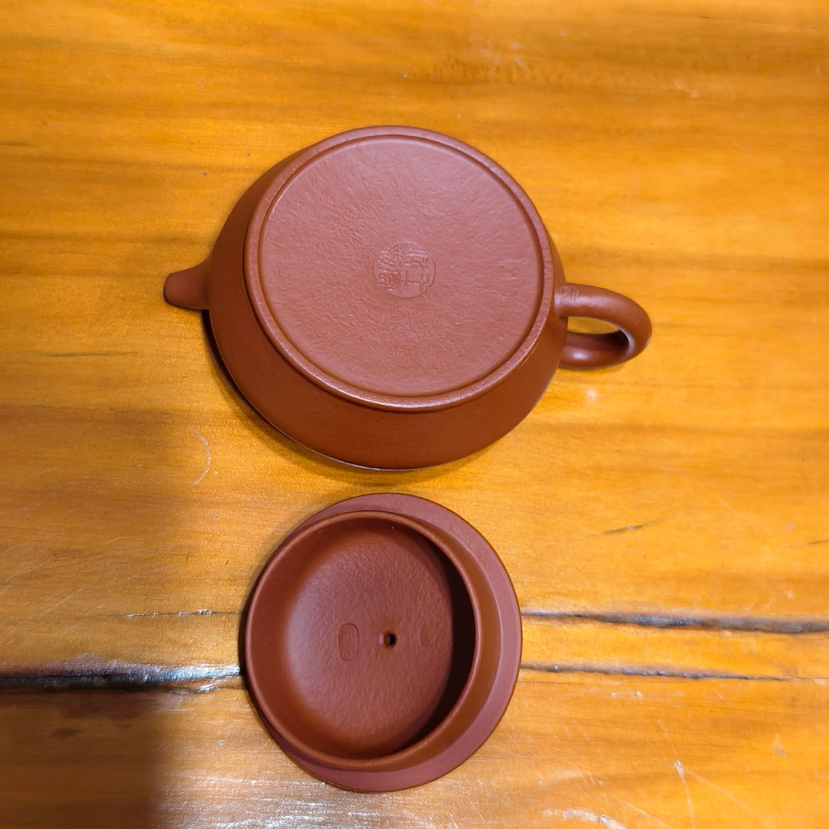 宜興原礦朱泥紫砂壺曼殊壺120CC