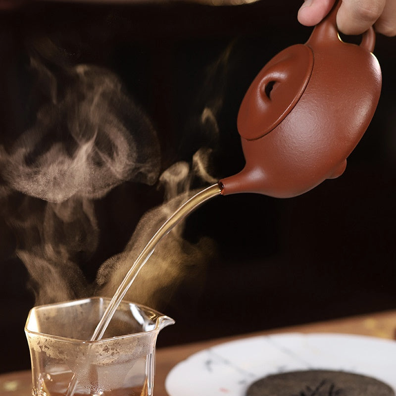 朱泥景州石瓢壺190cc經典好看使用順手– 嵐雲茶業