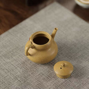 宜興紫砂壺段泥小品葫蘆壺110cc花塑器精品壺