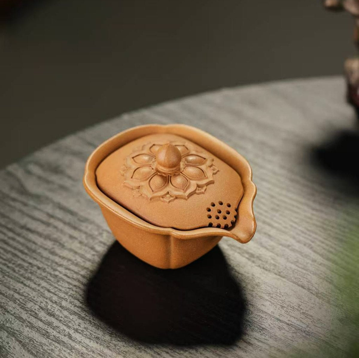 段泥蓮蓬手抓壺120cc