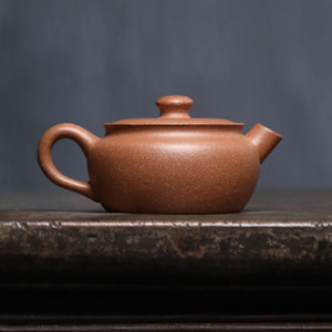 紫砂壺宜興黃降坡泥砲嘴漢瓦壺180CC