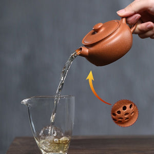 紫砂壺宜興黃降坡泥砲嘴漢瓦壺180CC