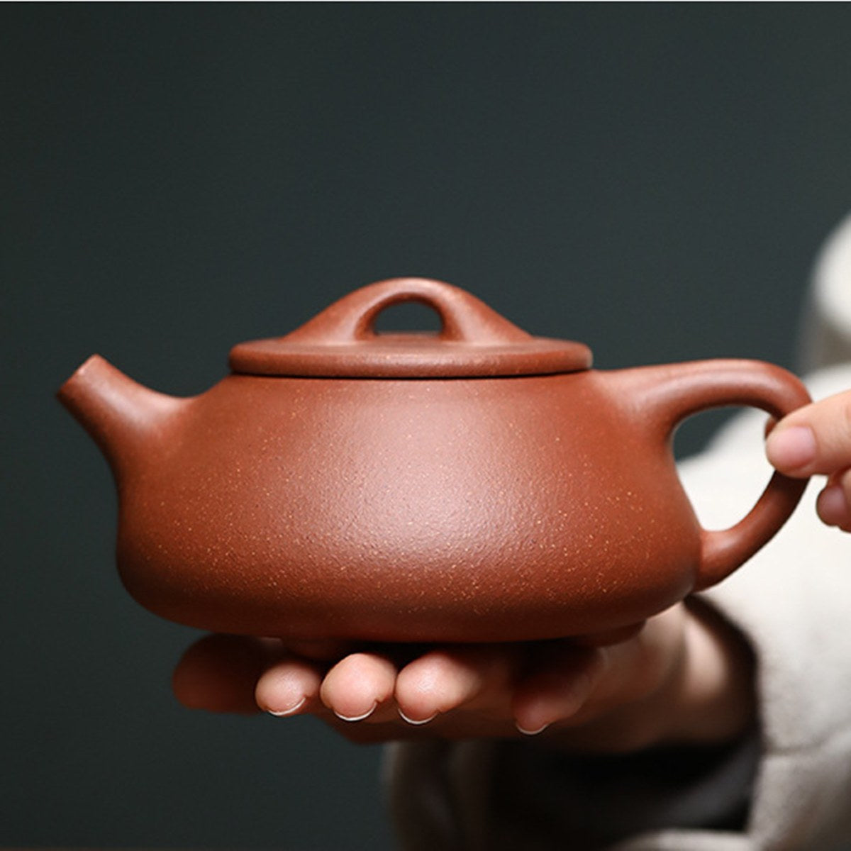 降坡泥景舟石瓢壺一壺4杯茶具禮盒套裝組