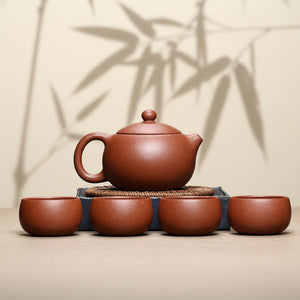 降坡泥西施壺一壺4杯茶具禮盒套裝組