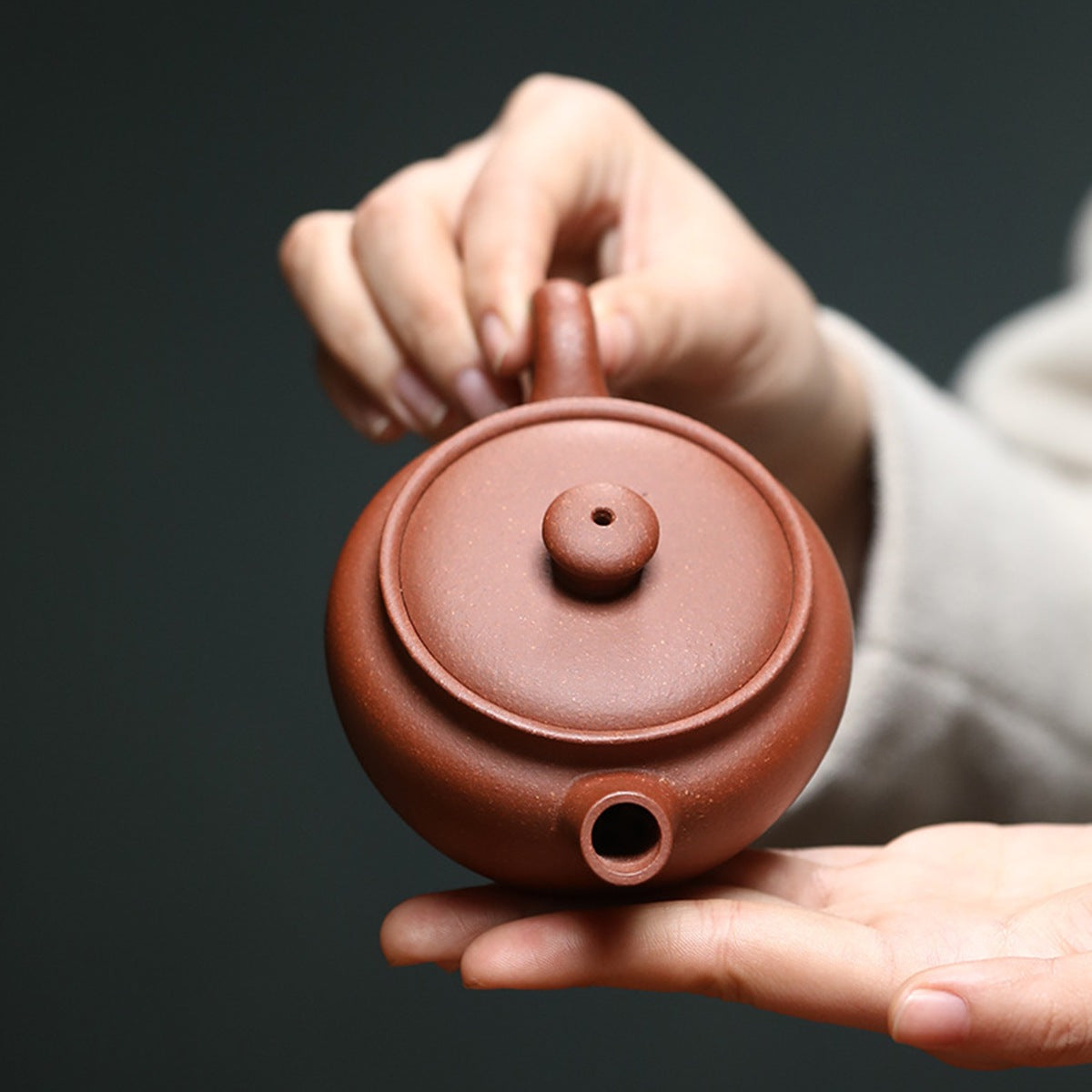 降坡泥砲嘴漢瓦壺一壺2杯茶具禮盒套裝組