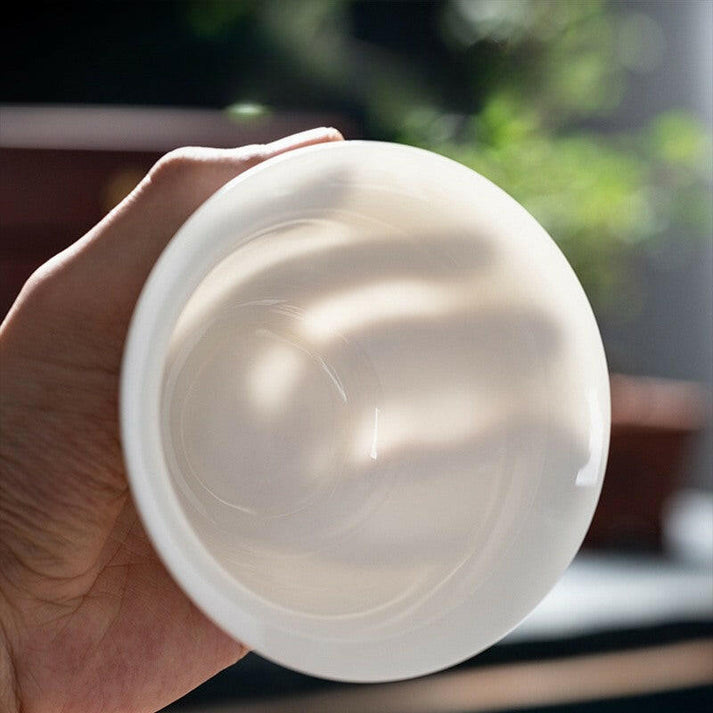 瓷器蓋碗光滑剔透好清洗
