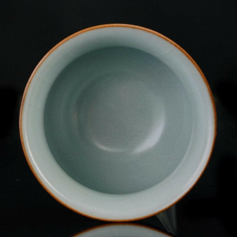 南北朝時代 青釉 越窯茶碗 刑窯茶盞 希少珍貴 茶道具 茶杯 盃 (