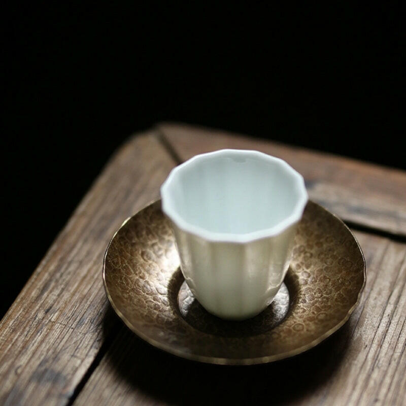 手工青銅杯墊杯托茶