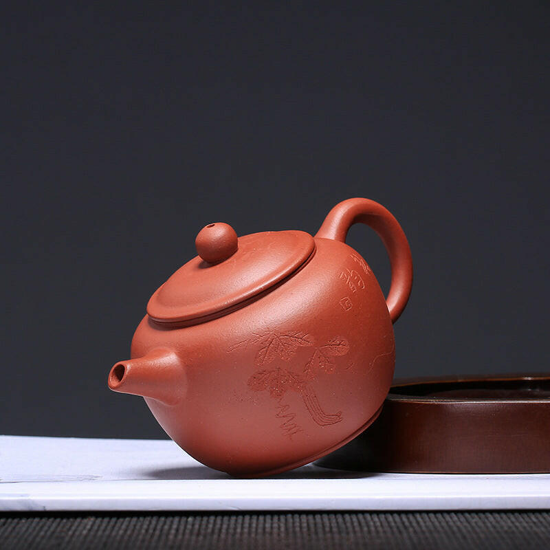宜興紫砂茶壺清水泥玉潤壺130cc