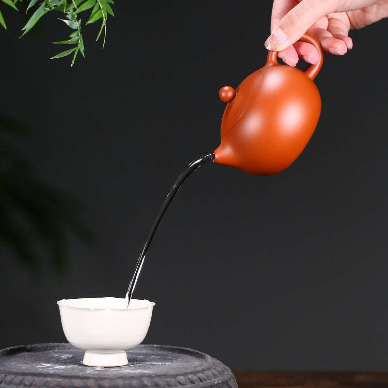 宜興茶壺 宜兴紫砂'灵月'西施急须茶壶210毫升| Teasenz